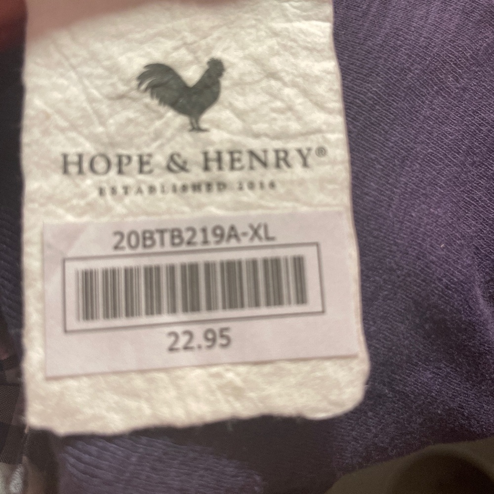 Navy/white checkered button down